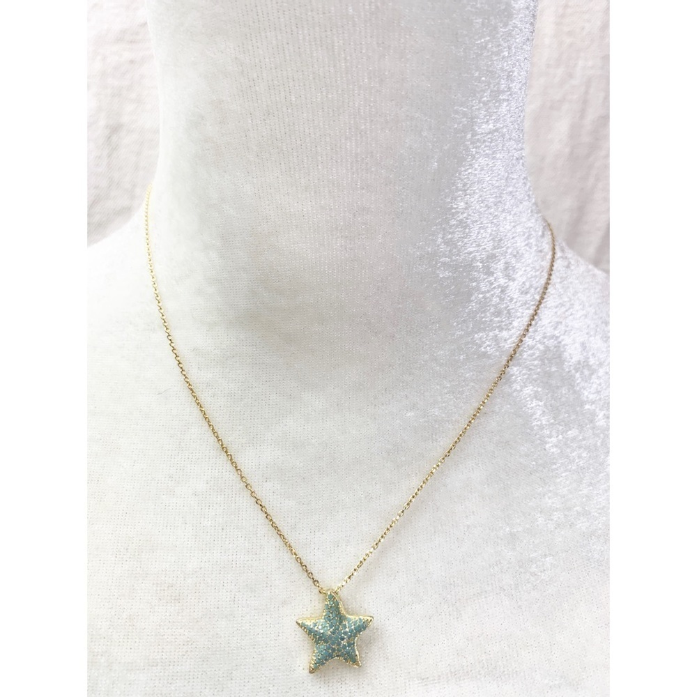 Gold washed Sterling Silver Starfish necklace